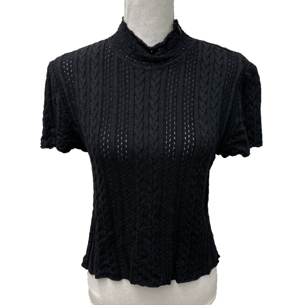 St John Collection Sweater Jumper Womens Medium Black Knit Classic Old Money USA